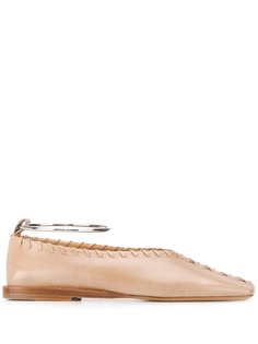 Jil Sander балетки с плетением