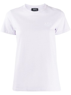 A.P.C. embroidered logo T-shirt