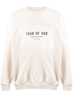 Fear Of God logo patch cotton sweatshirt
