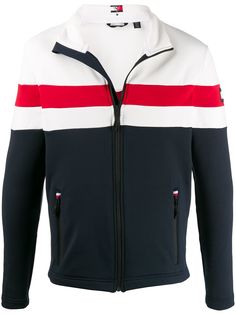 Rossignol colour block zipped sweatshirt