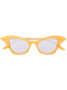 Gucci Eyewear curved cat-eye sunglasses
