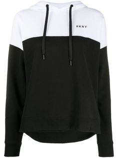DKNY logo-flip drawstring hoodie