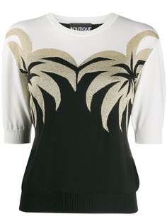 Boutique Moschino palm tree knitted top