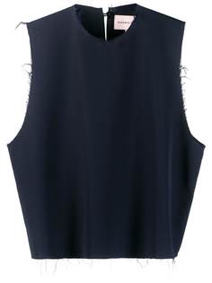 Natasha Zinko oversized talk less. act more tank top