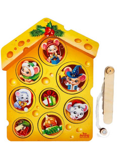 Головоломка Maxitoys Магнитная рыбалка Сырный домик 4276032