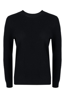 Пуловер черного цвета с меховой аппликацией MAX & MOI
