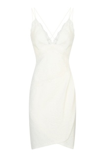Белое платье на бретелях Ermanno Scervino