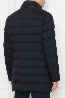 Темно-синий стеганый пуховик Moo Rer