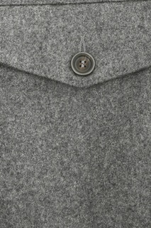 Серые брюки из шерстяной фланели Lardini