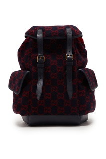 Красно-синий рюкзак с монограммами GG Gucci