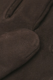Серые перчатки с замшей Lardini