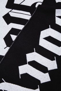 Черный шарф с логотипом Palm Angels