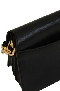 Черная кожаная сумка Diva Furla