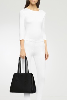 Черная сумка Diletta из матовой зернистой кожи Furla