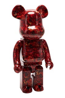 Статуэтка для интерьера Bearbrick M / Mika Ninagawa Leather Rose 1000% Medicom Toy x x Mika Ninagawa