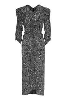 Шелковое платье с мелким принтом Isabel Marant