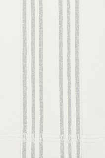 Белые леггинсы под кожу с лампасами Ermanno Scervino