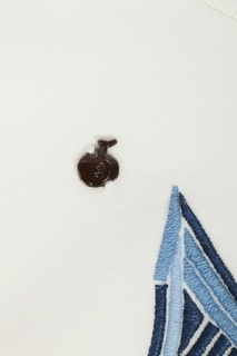 Белый свитшот с объемной вышивкой Bosco Fresh