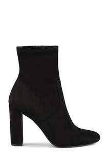 Черные замшевые ботильоны на молнии Steve Madden