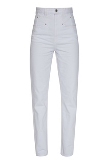 Белые джинсы с высокой посадкой Isabel Marant