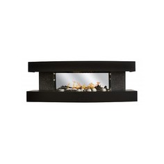 Электрокамин настенный (121х24х45.5 см) Dallas BLM Matte Black 190941 Real Flame