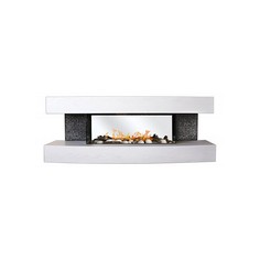 Электрокамин настенный (121х24х45.5 см) Dallas WTM Matte White 190942 Real Flame