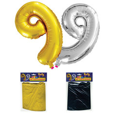 Шар фольгированный Action «Цифра 9», золото/серебро Action!