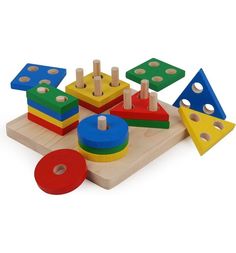 Сортер Plan Toys Доска с геометрическими фигурами
