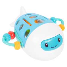 Развивающая игрушка Игруша Самолет (бело-голубой) 13 х 12 х 9 см