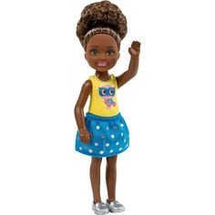 Кукла Barbie Челси Темнокожая 15 см