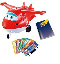 Интерактивная игрушка Super Wings Джетт с пластиковыми карточками 16.5 см