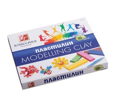 Пластилин Луч Детство 10 цв. 200г