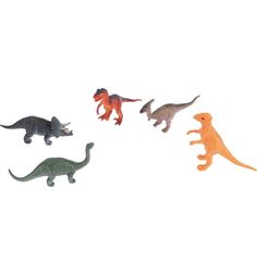 Игровой набор 1Toy В мире животных Динозавры 5 штук 10 - 15 см