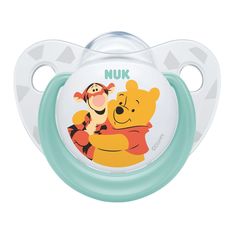 Пустышка Nuk Disney Winnie The Pooh Винни/Тигр силикон, 0-6 месяцев