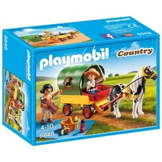 Набор с элементами конструктора Playmobil Country 6948 Тележка с пони
