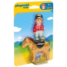 Набор с элементами конструктора Playmobil 1-2-3 6973 Наездница с лошадью