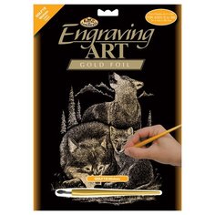 Гравюра Royal & Langnickel Волки (GOLF18) золотистая основа