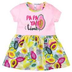 Платье Bossa Nova размер 80, Розовый/салатовая папайя