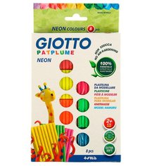 Пластилин GIOTTO Patplume Neon 8 цветов по 33г (513200)