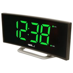 Часы настольные BVItech BV-412 серый/зеленый