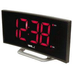 Часы настольные BVItech BV-412 серый/красный