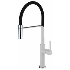 Смеситель для кухни (мойки) Clever Grifos Chef 60147/60148 однорычажный белый/хром