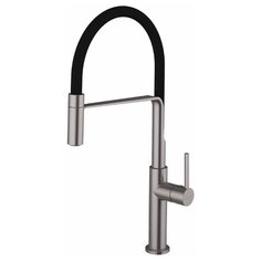 Смеситель для кухни (мойки) Clever Grifos Chef 60144 однорычажный матовый хром матовый хром/черный