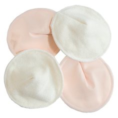 GlorYes! Прокладки для груди многоразовые бежевые 4 шт.