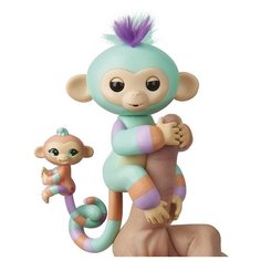 Интерактивная игрушка робот WowWee Fingerlings Ручная обезьянка с малышом Денни с малышом