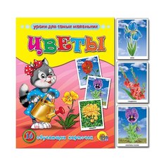 Обучающие карточки "Цветы" Проф Пресс