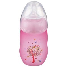 Крошка Я Бутылочка для кормления стеклянная, 240 мл 2589865/2589866 с рождения, розовый