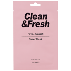 Eunyul тканевая маска Clean & Fresh для питания и укрепления кожи, 22 мл