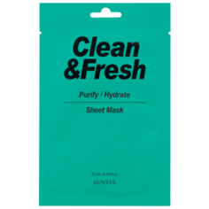 Eunyul тканевая маска Clean & Fresh для очищающего и увлажняющего эффекта, 22 мл