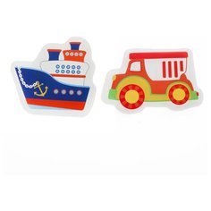 Набор для ванной Крошка Я Кораблик и машинка (3045310) синий/красный
